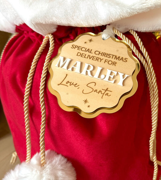 Personalised Santa Sack Tag