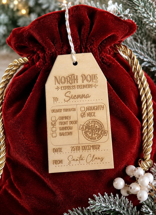 Santa Sack Tag