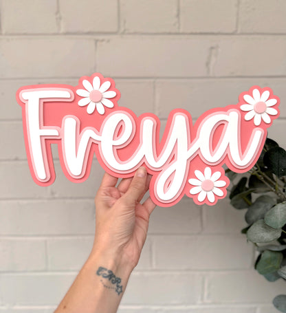 Daisy Name Plaque
