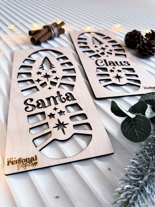 Santa Claus Boot Stencil