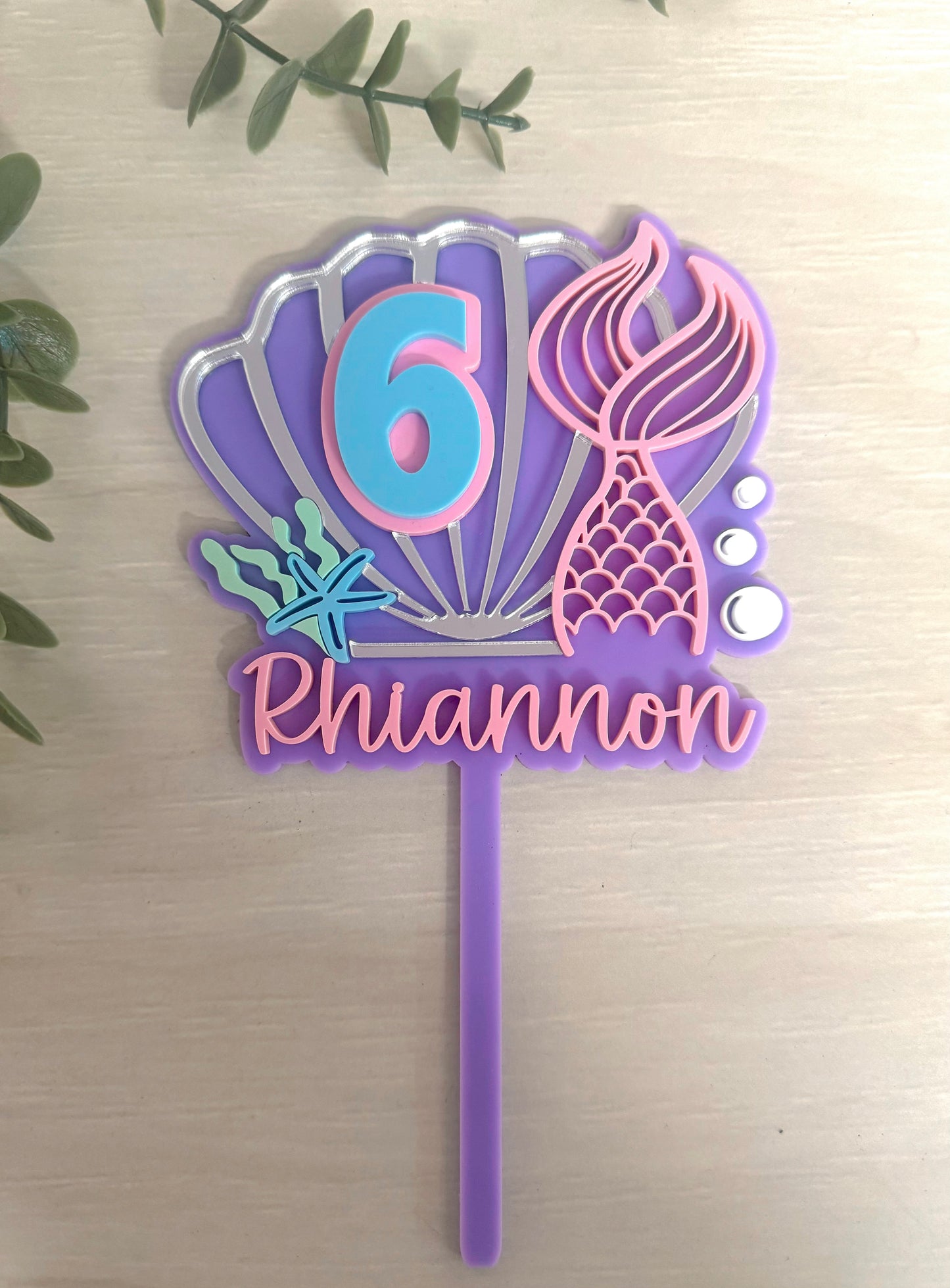 Mermaid Cake Topper