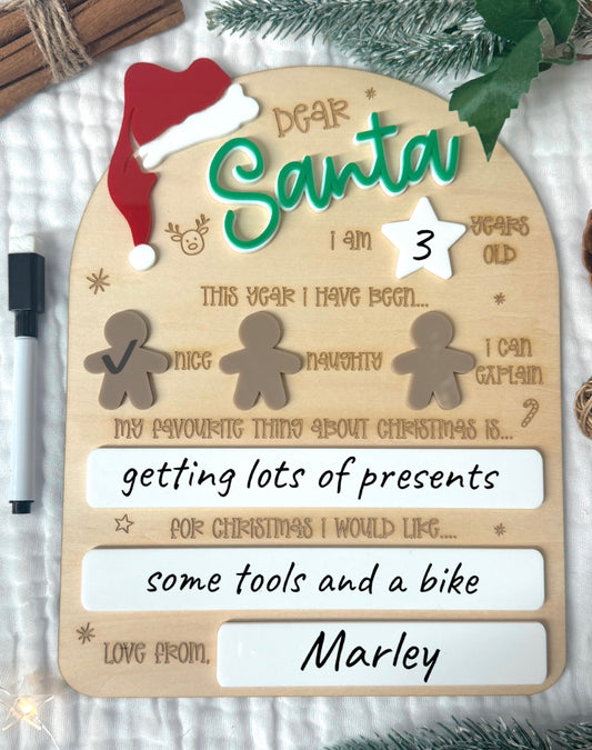 Santa Wishlist Board