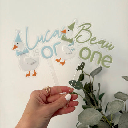 Silly Goose Cake Topper