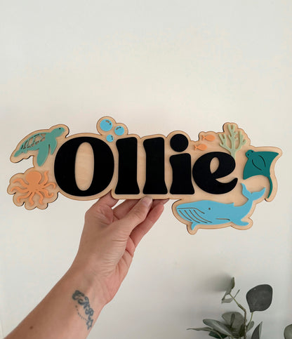 Under The Sea Room Plaque