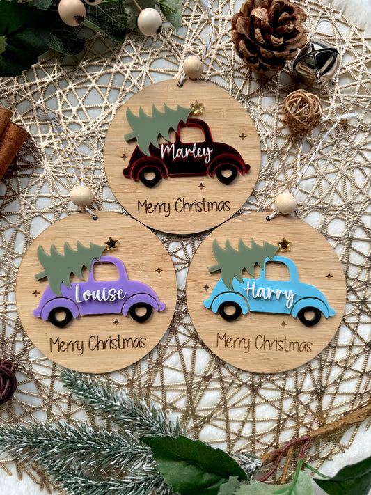 Retro Bug Car Christmas Decoration