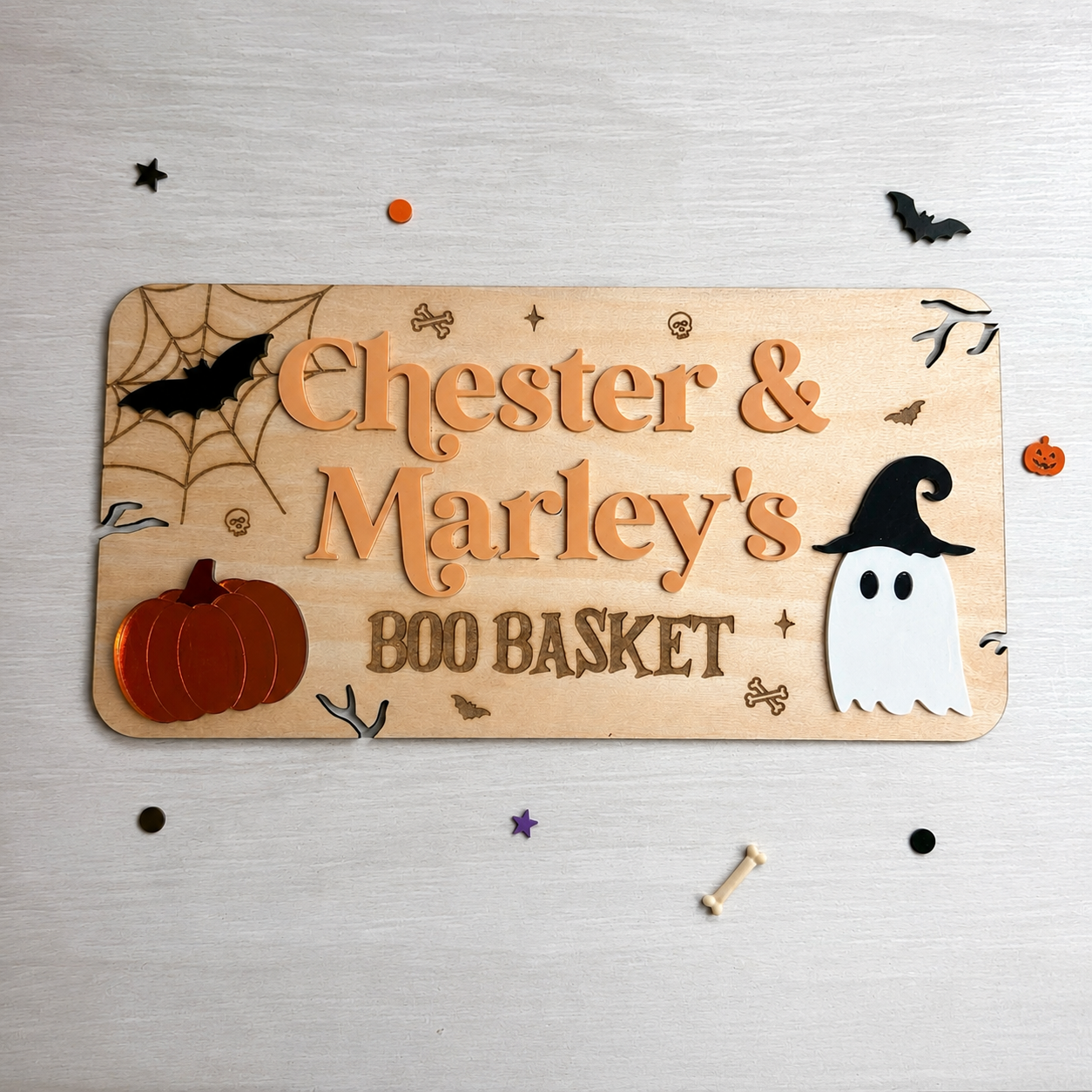 Halloween Boo Box Crate Plaque