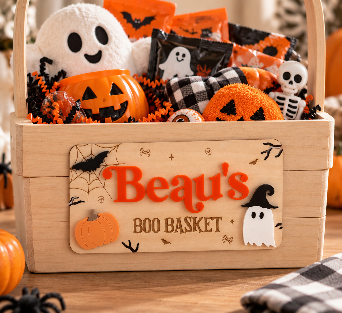 Halloween Boo Box Crate Plaque