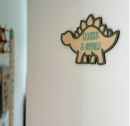 Dinosaur Door Sign