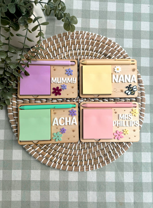 Mothers Day Personalised Sticky Note Holder