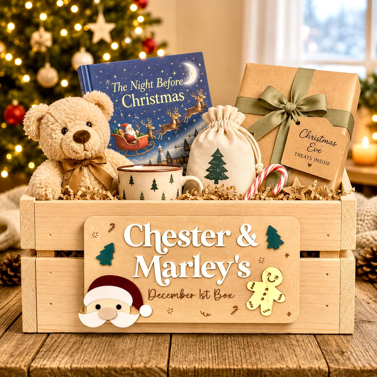 Interchangeable Christmas Crate Plaque