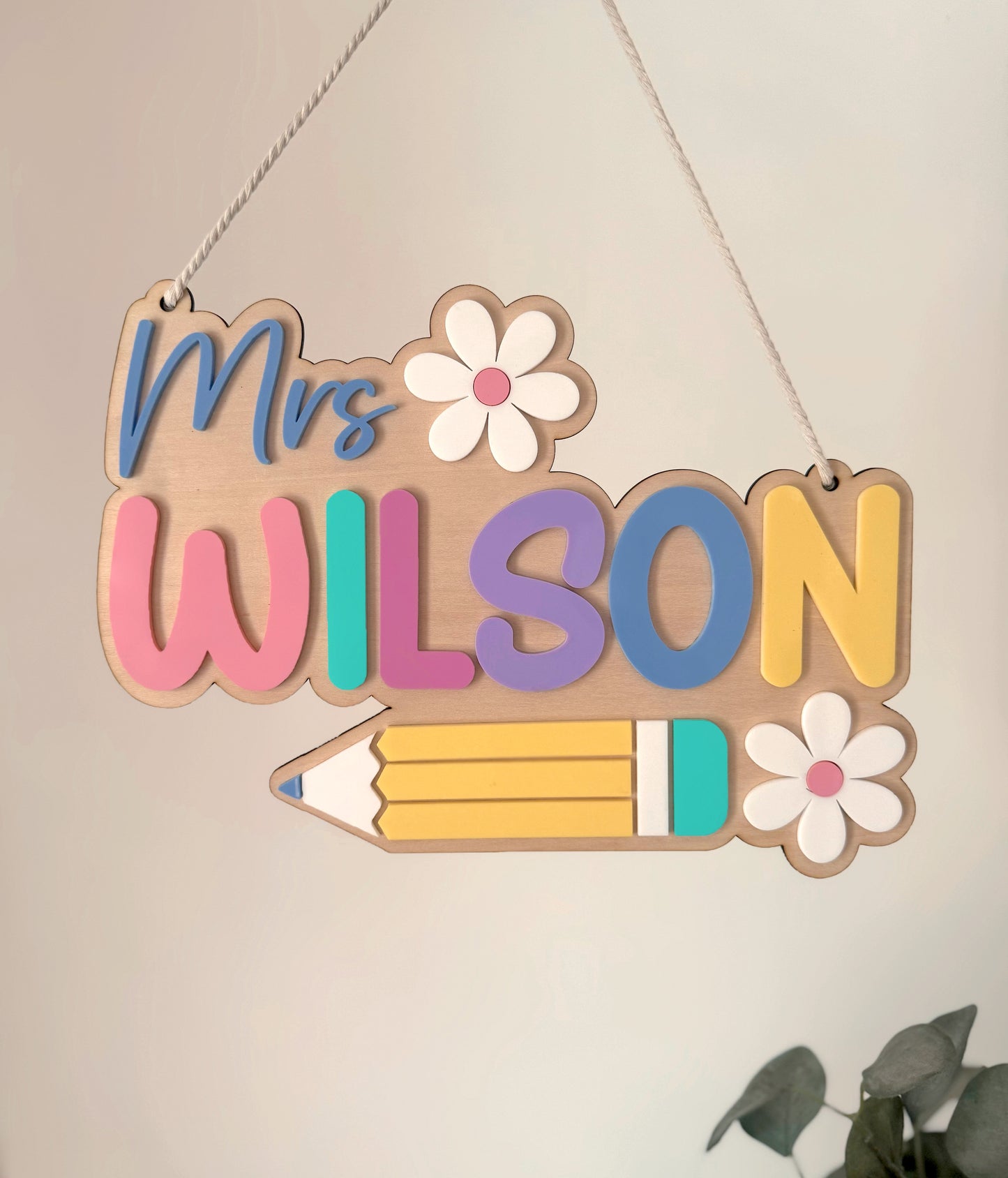 Custom Teacher Door Sign