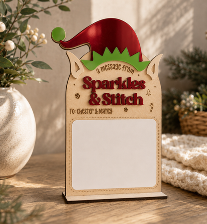 Elf Mail Plaque