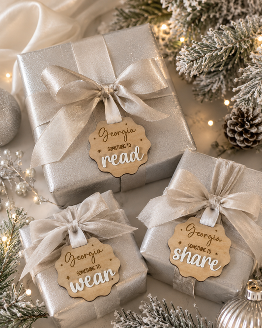 Mindful Christmas Tags - Scallop