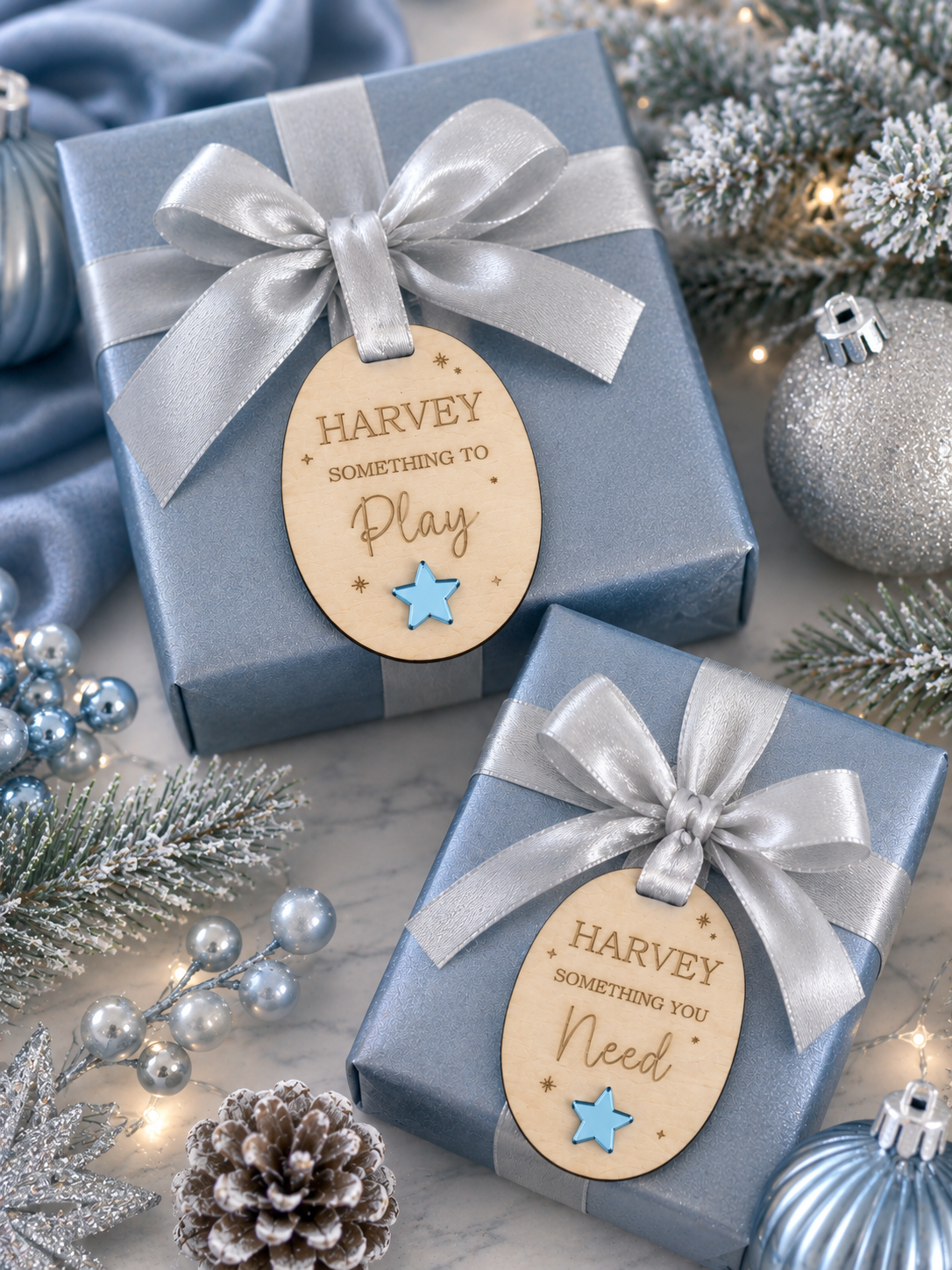 Mindful Christmas Tags - Oval