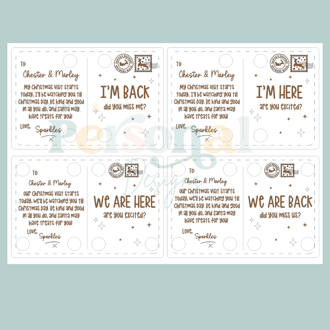 Elf Return Postcard