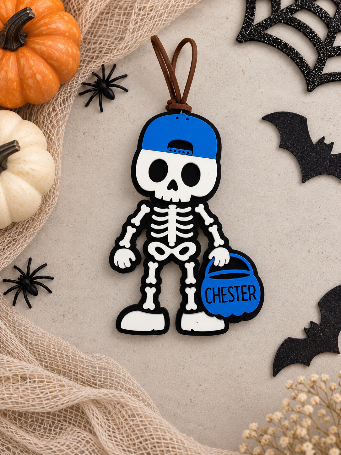 Skeleton Boo Basket Tag