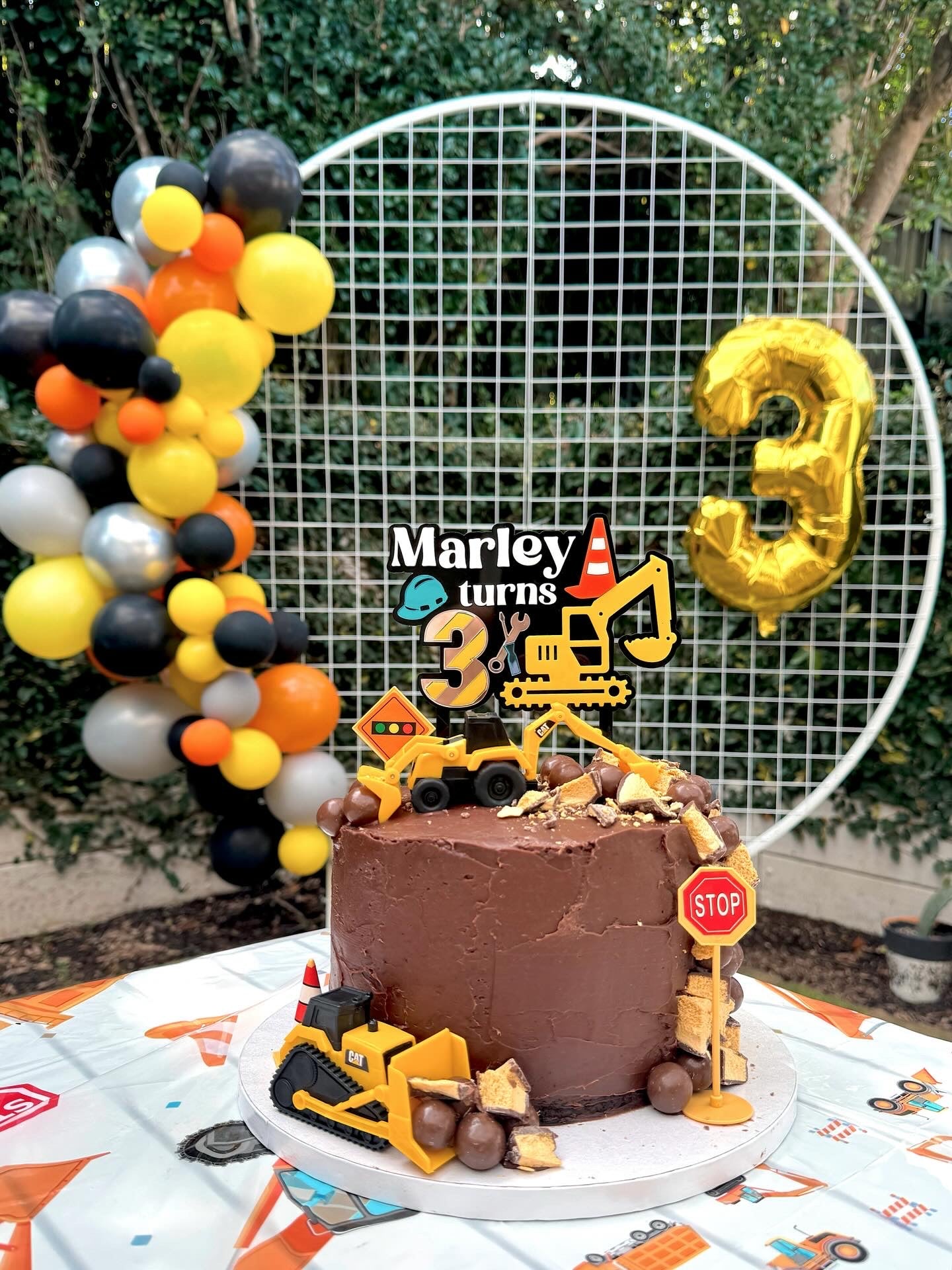 Construction Cake Topper