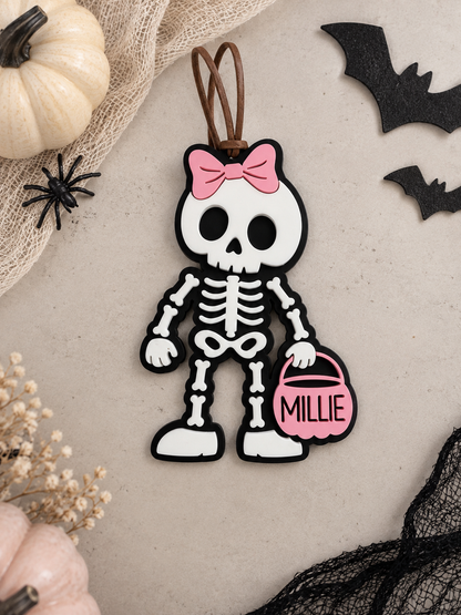 Skeleton Boo Basket Tag