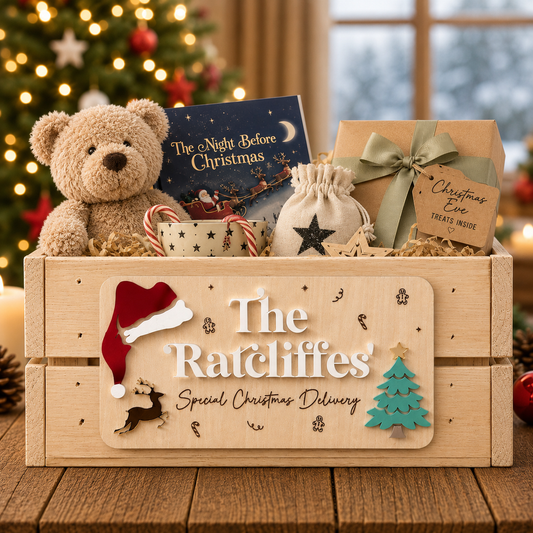 Interchangeable Christmas Crate Plaque