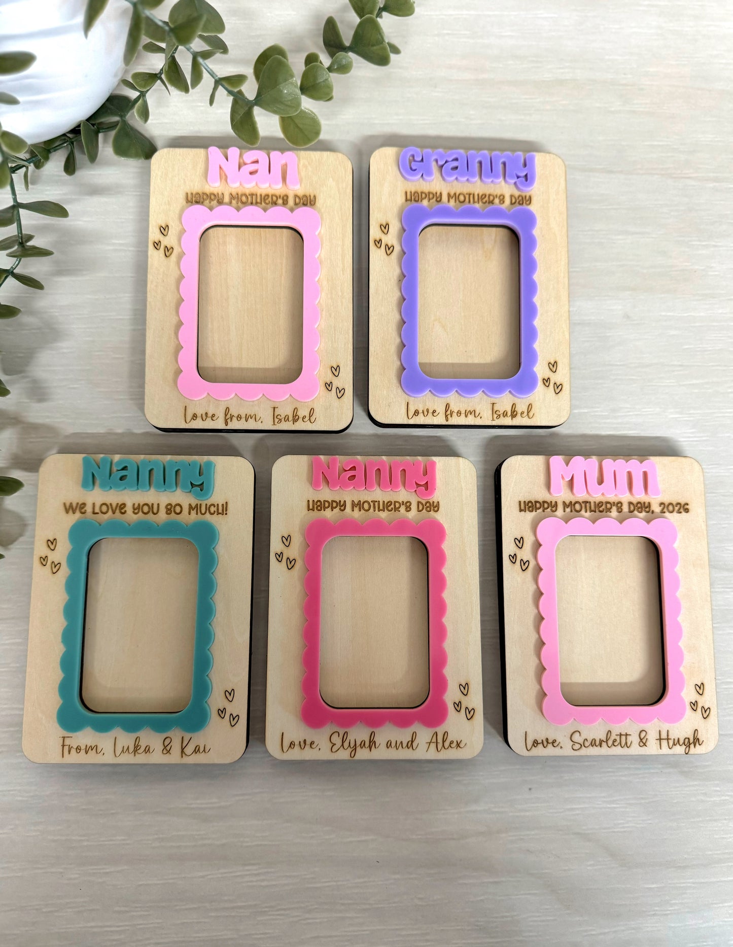 Custom Mother's Day Photo Fridge Magnet