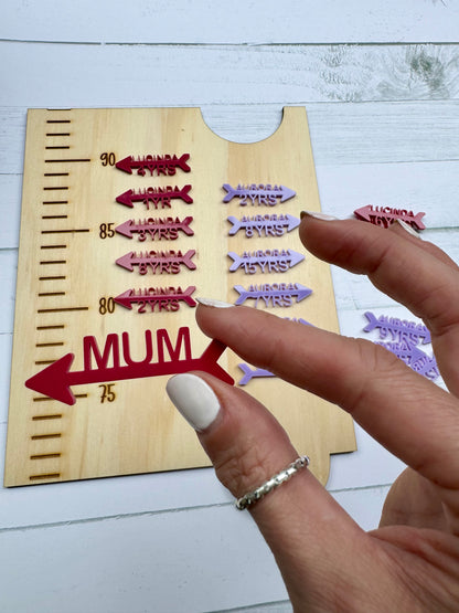 Acrylic Growth Chart Markers