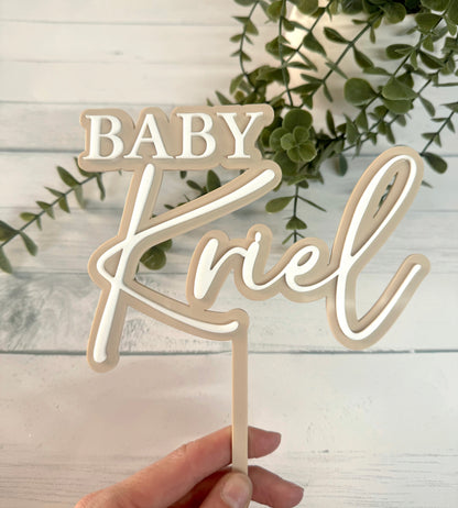 Baby Shower Cake Topper