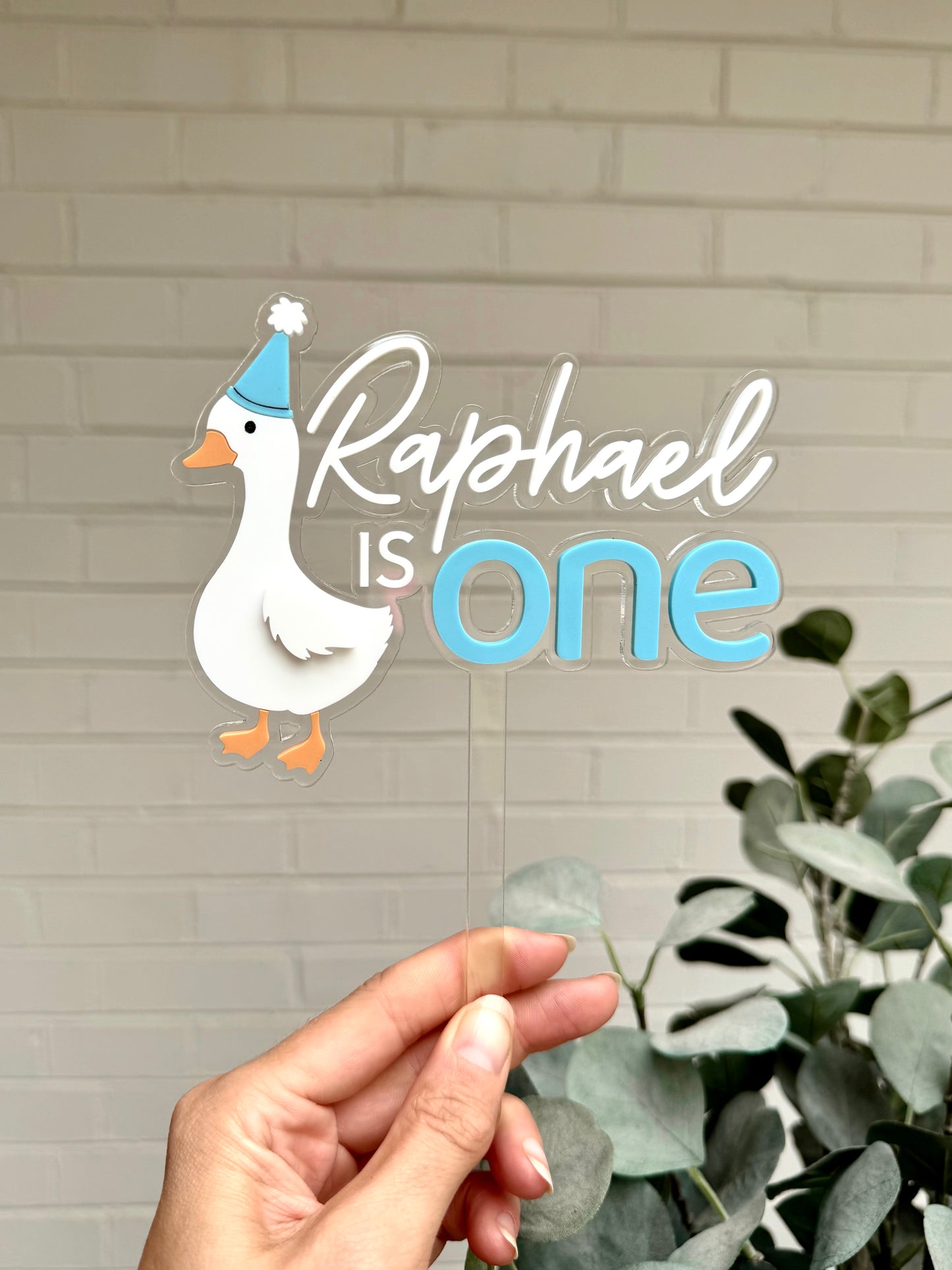 Silly Goose Cake Topper