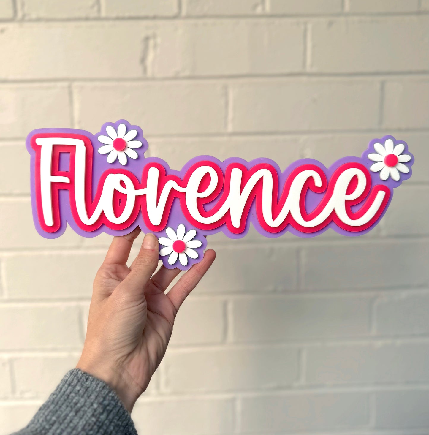 Daisy Name Plaque