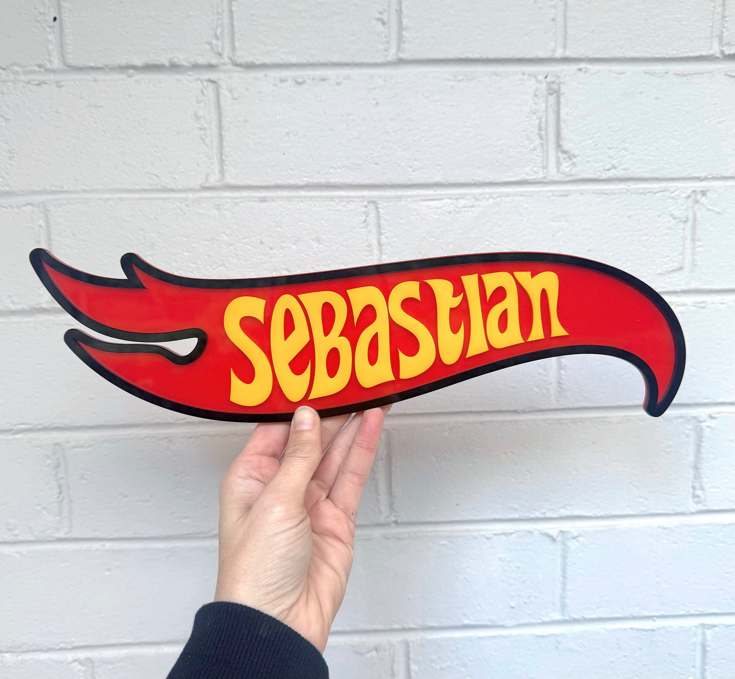 Personalised Racing Name Plaque