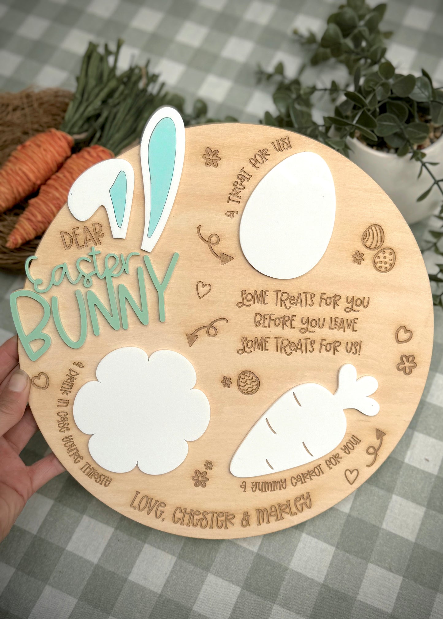 Easter Bunny Board (Round)