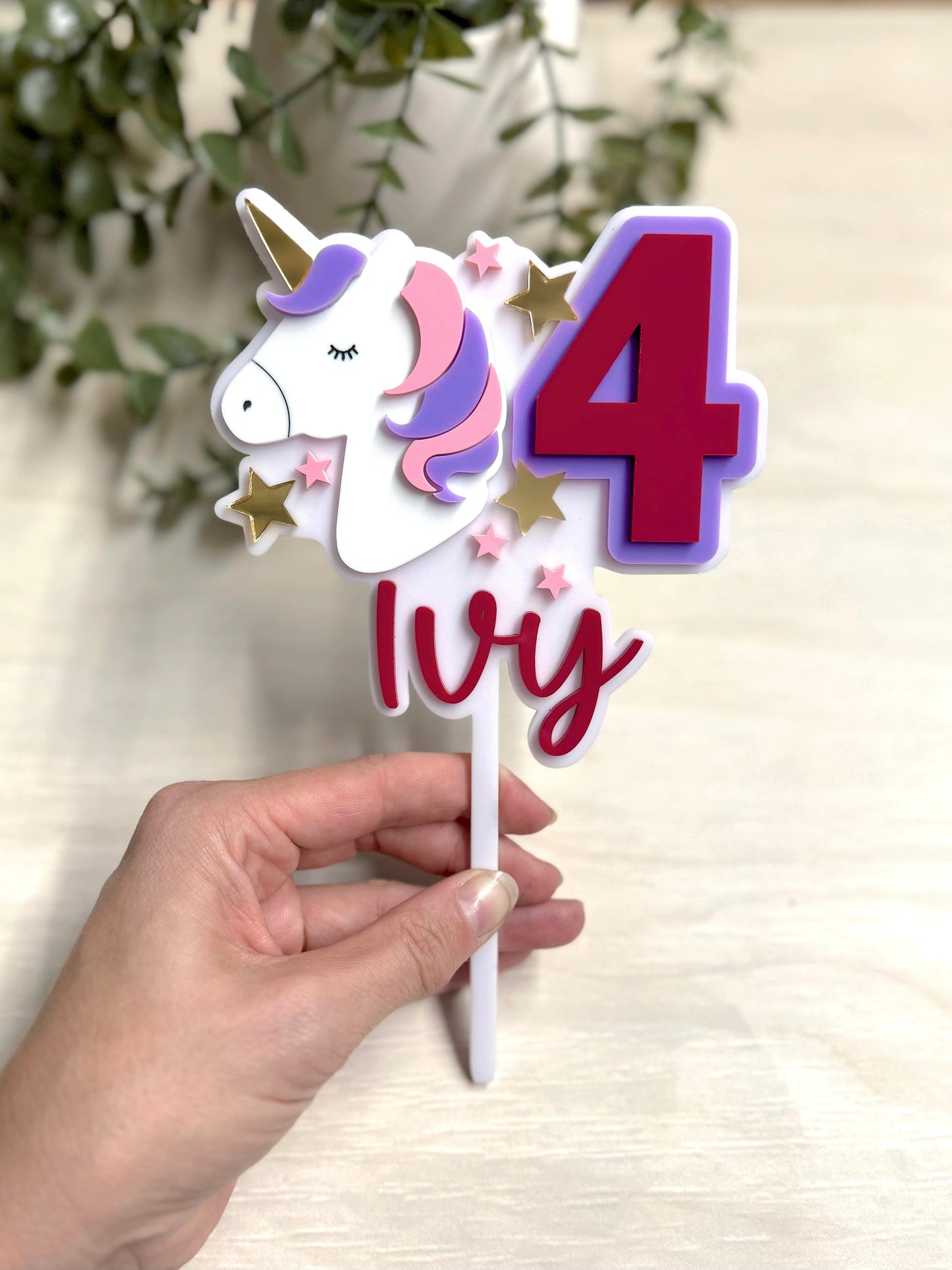 Unicorn Cake Topper