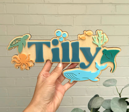 Under The Sea Room Plaque
