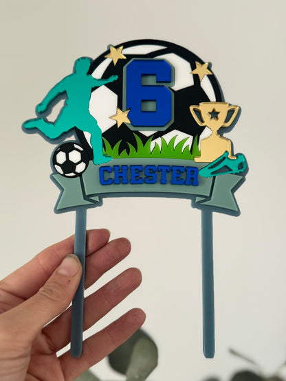 Soccer Cake Topper