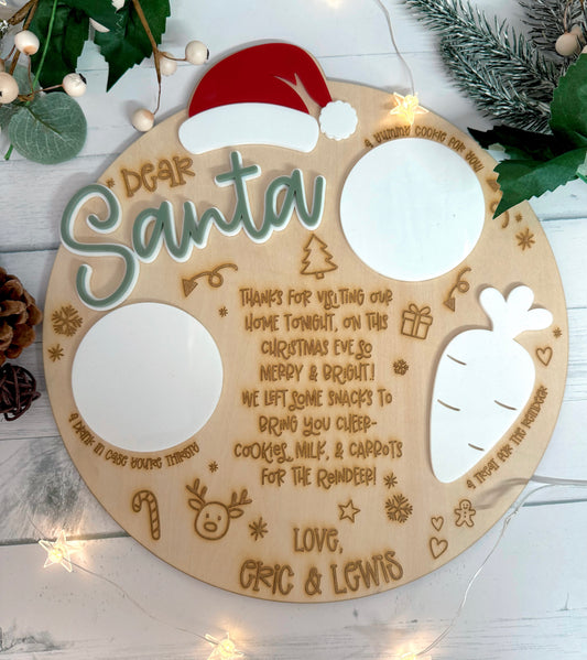 Santa Treat Tray Round