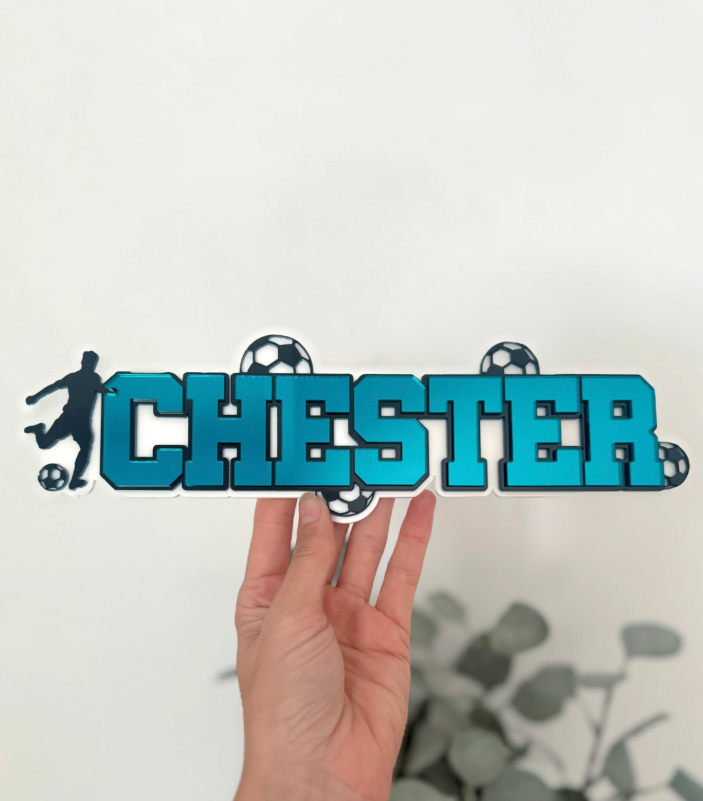 Soccer Name Plaque