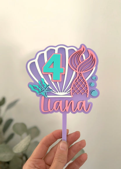 Mermaid Cake Topper
