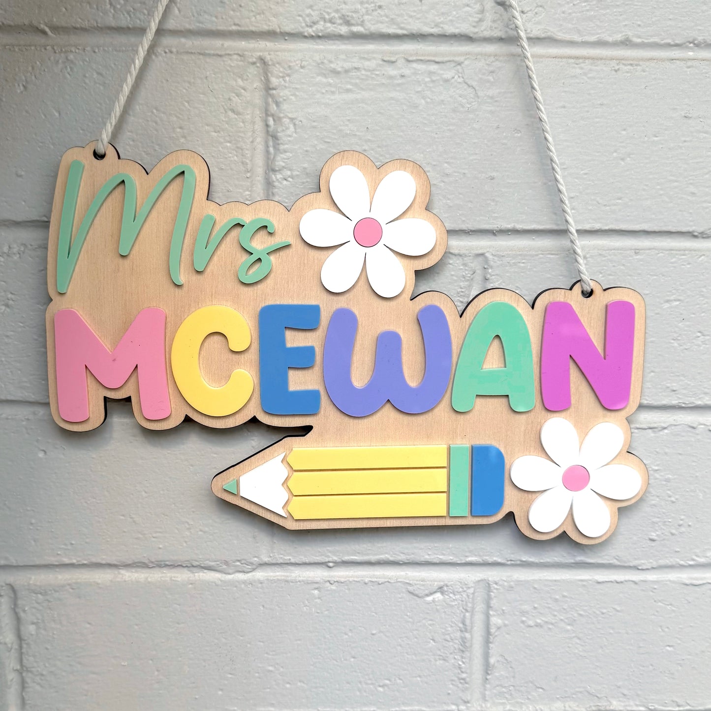 Custom Teacher Door Sign