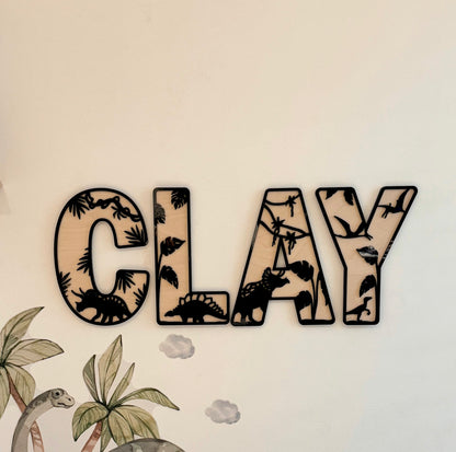Dinosaur Initial Name Sign