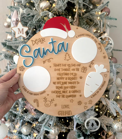 Santa Treat Tray Round