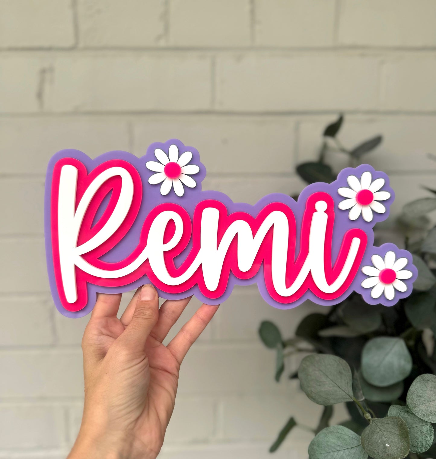 Daisy Name Plaque