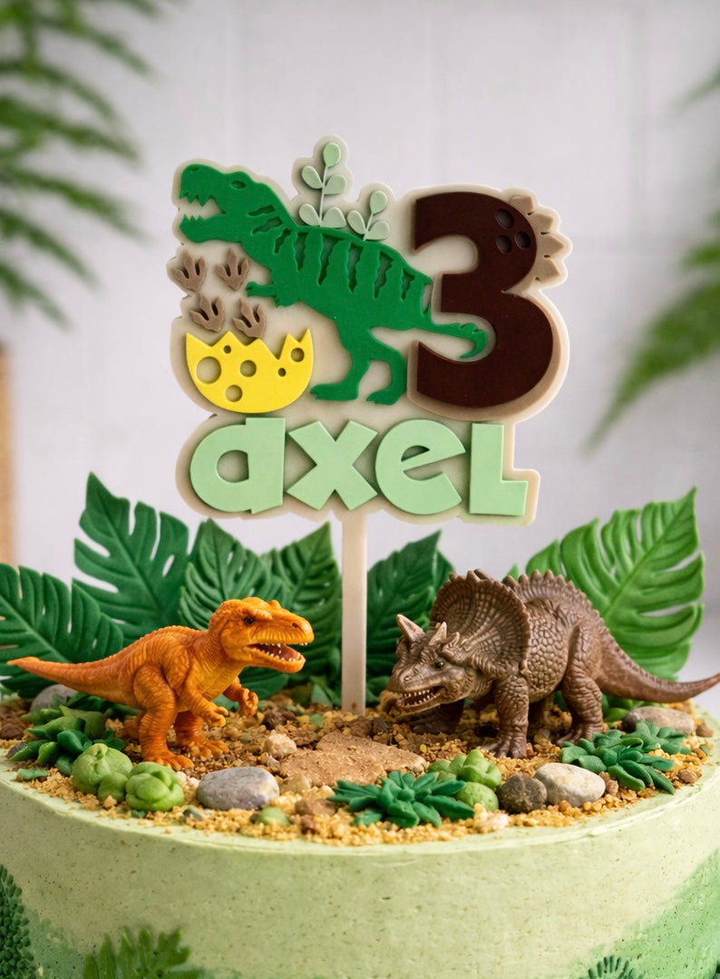 T. Rex Dinosaur Cake Topper