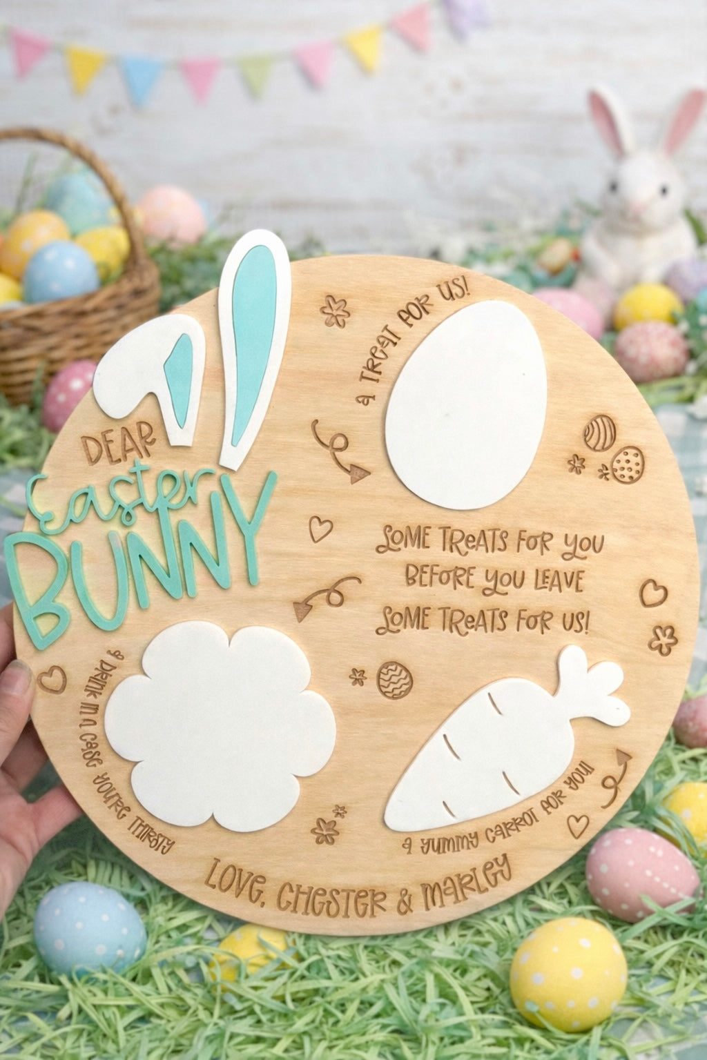 Easter Bunny Board (Round)