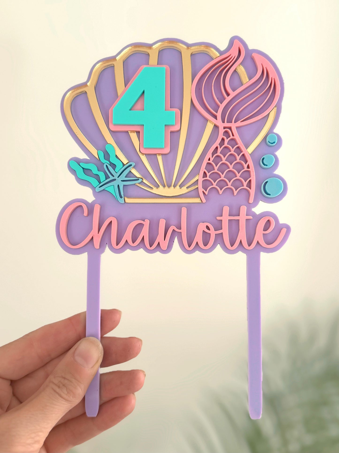 Mermaid Cake Topper