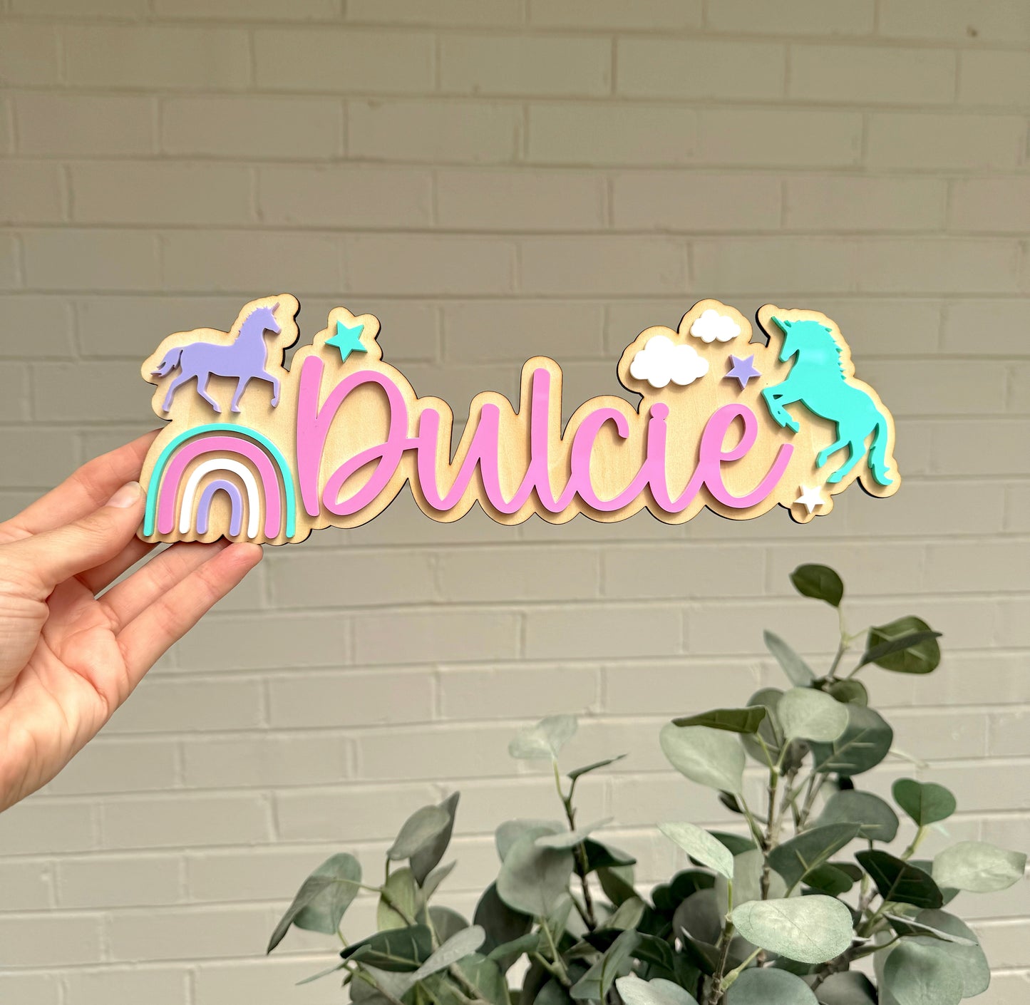 Unicorn Room Plaque