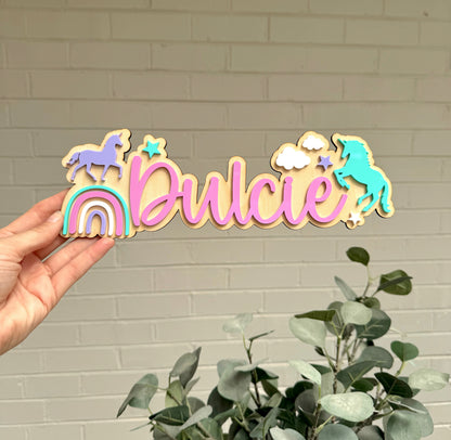 Unicorn Room Plaque
