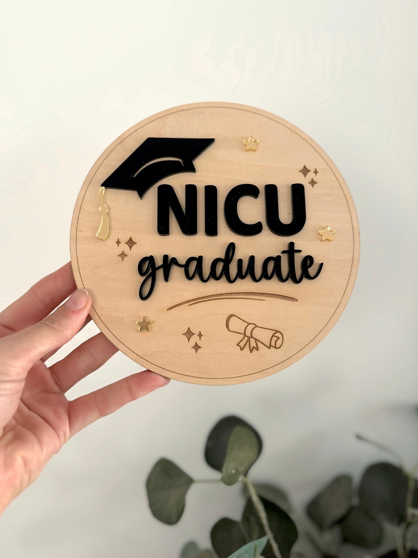 NICU Graduate Plaque