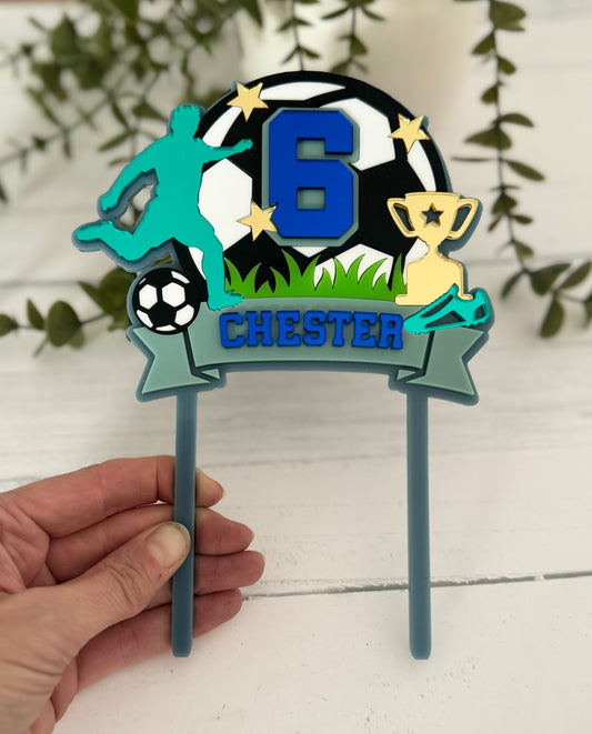 Soccer Cake Topper