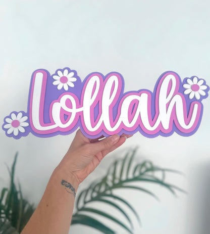 Daisy Name Plaque
