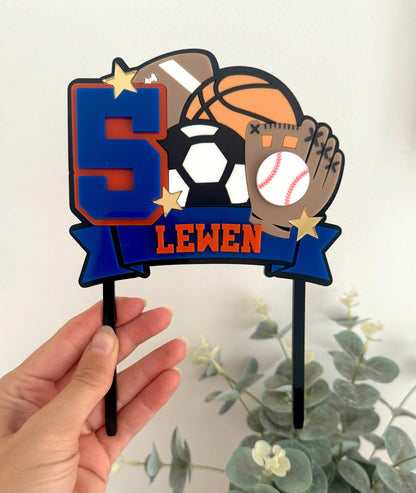 Sports Ball Cake Topper