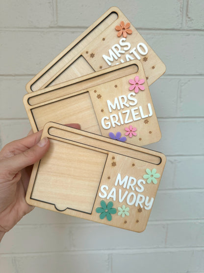 Personalised Post It Note Holder - Daisy